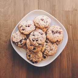 Chocolate Banana Oatmeal Cookies (Healthy)