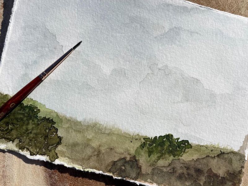 [Private Collection] Open Field on an Overcast Day