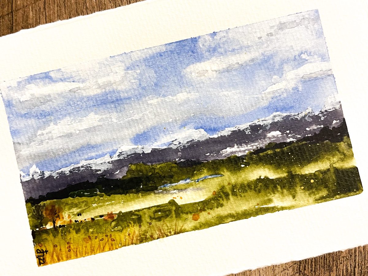 [Sold] Field on a blue sky kind of day.